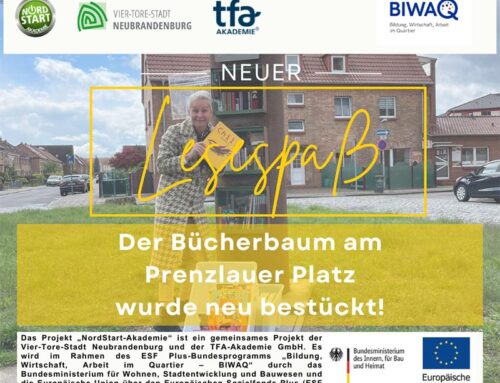 Neuer Lesestoff im Bücherbaum „Prenzlauer Platz“